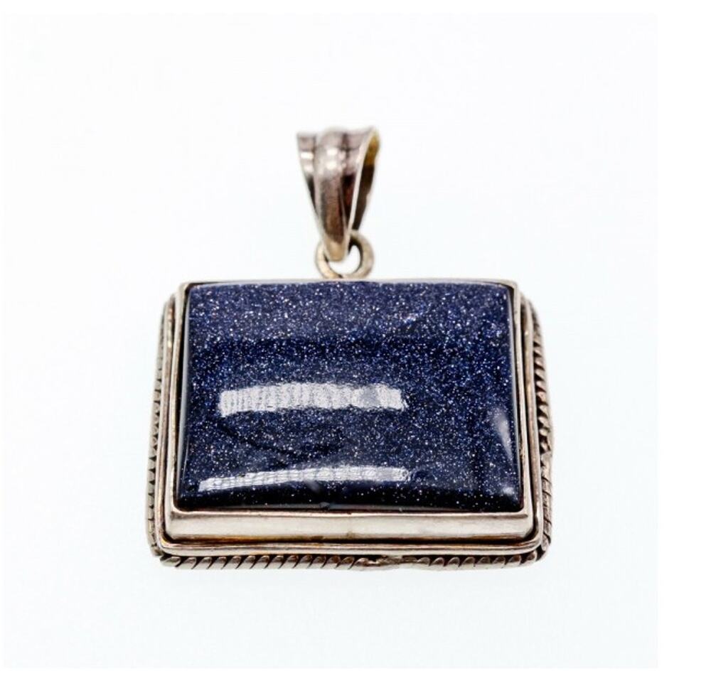 925 Sterling Silver Sodalite Pendant